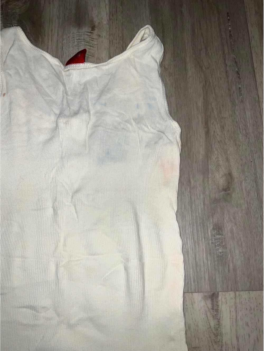 No Boundaries Embroidered Tank Tops, Red and White, Size Small - Picture 9 of 9